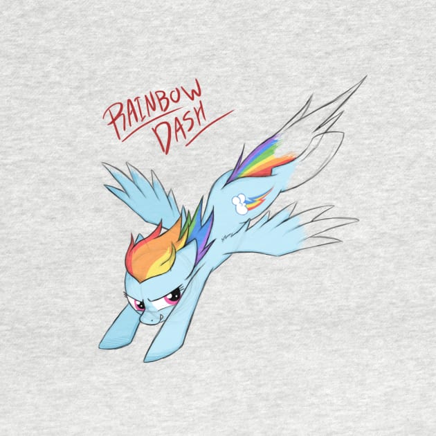 Sketchy Rainbow Dash by Natsu714